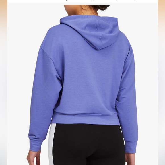 Puma Women's M cropped Hoodie sweatshirt EUC modern sports athletic haze blue - Picture 2 of 5